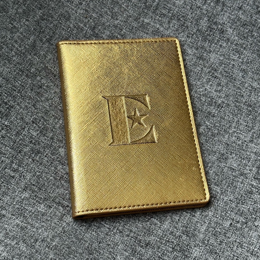 Elton John Farewell Yellow Brick Road Tour VIP Merch Passport Wallet in Gold